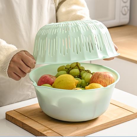 L中号滤水篮两件套