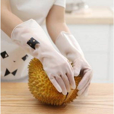 L透明PVC印花家务手套