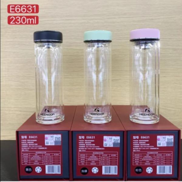 希诺双层玻璃杯经典E-6630