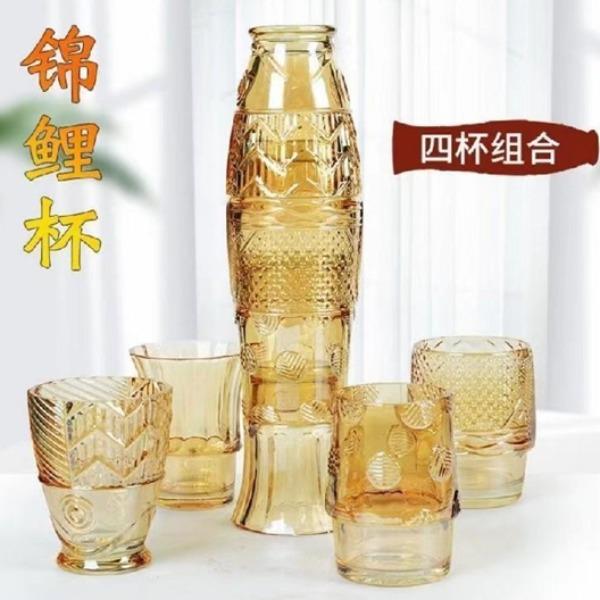 L大号锦鲤叠叠杯四件套