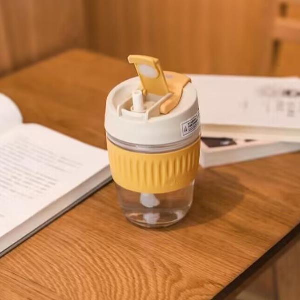 双饮杯直饮杯玻璃杯创意简约便携杯咖啡杯