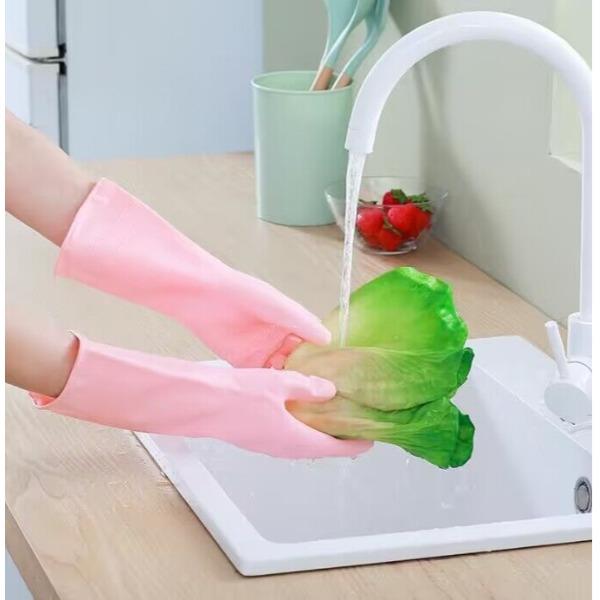 洗碗手套加厚女防水橡胶乳胶厨房耐用清洁家务23/9