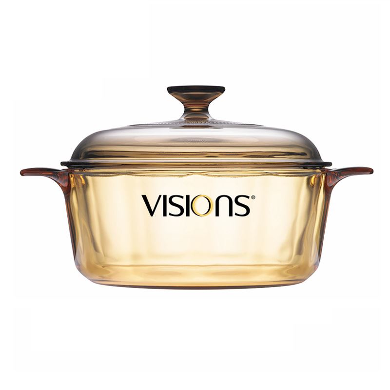 VISIONS康宁1.25L晶彩玻璃汤锅