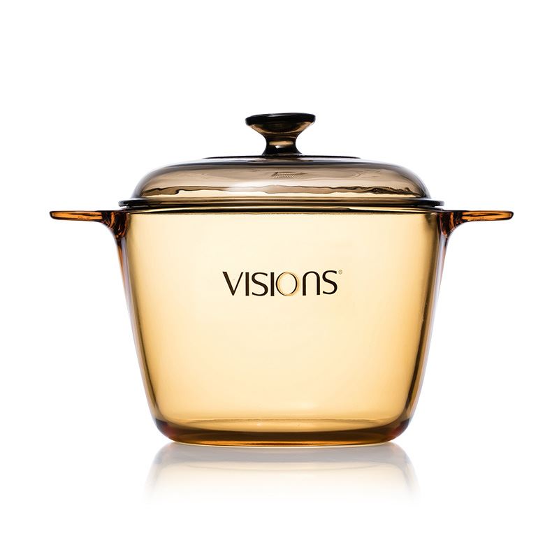 VISIONS康宁3.5L晶彩透明汤锅