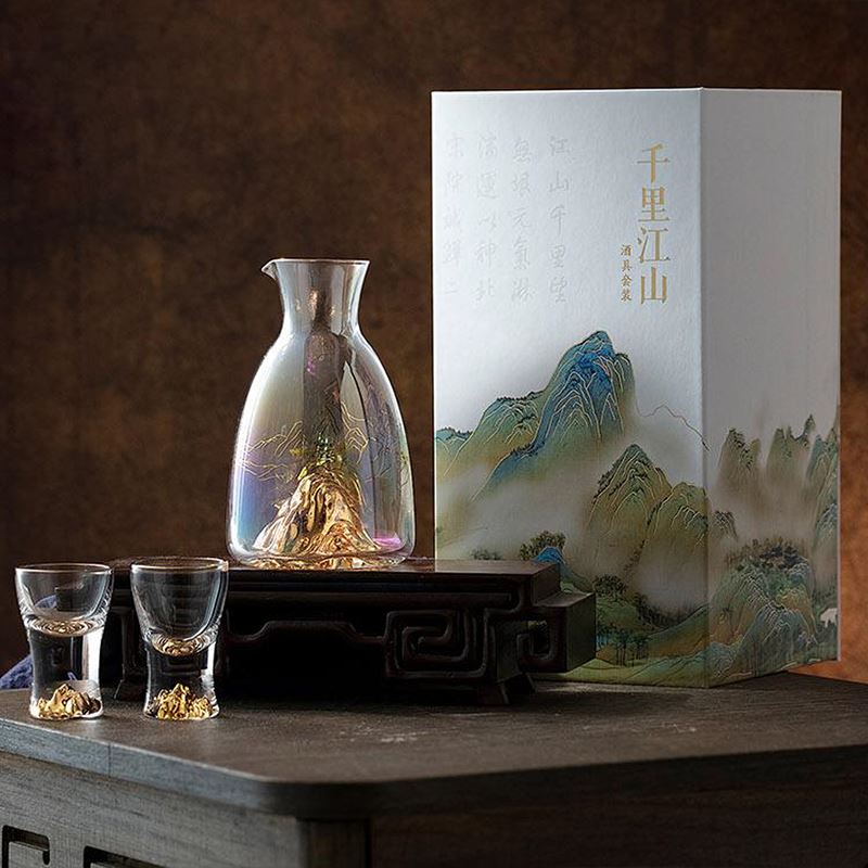 個杯堂&故宮文化故宮千里江山·酒具套裝