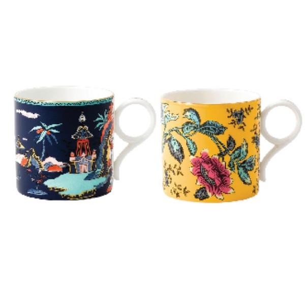 WEDGWOOD威基伍德漫游美境黃色綺想藍(lán)塔物語(yǔ)馬克杯