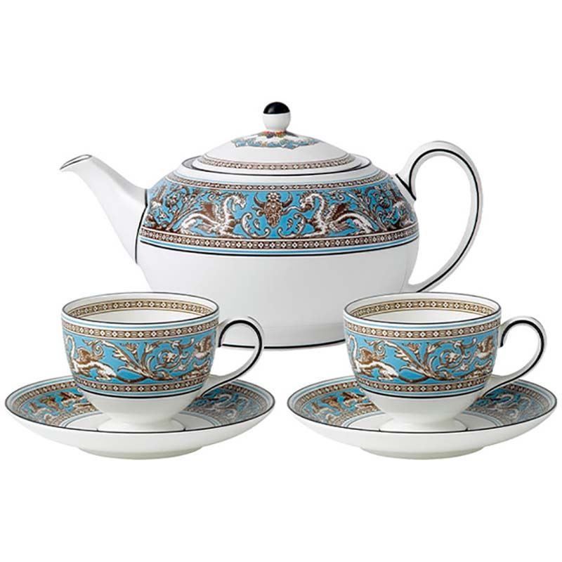 WEDGWOOD威基伍德絲綢之路一壺兩杯兩碟套裝