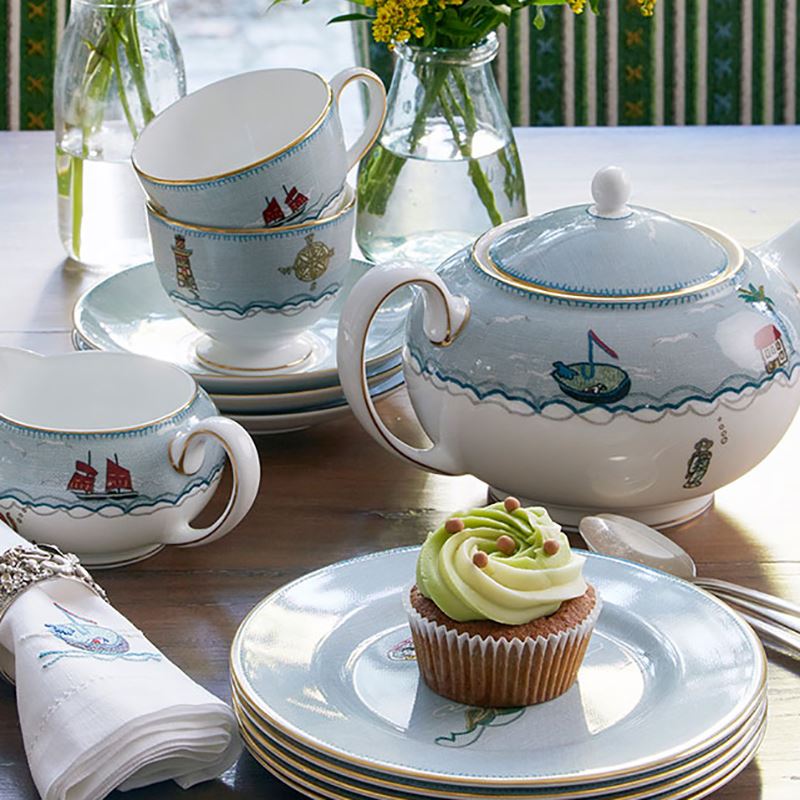 WEDGWOOD威基伍德航海旅程杯碟盤三件套裝