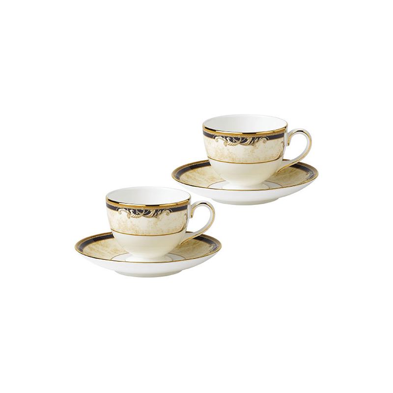 WEDGWOOD威基伍德豐饒之角2杯2碟套裝