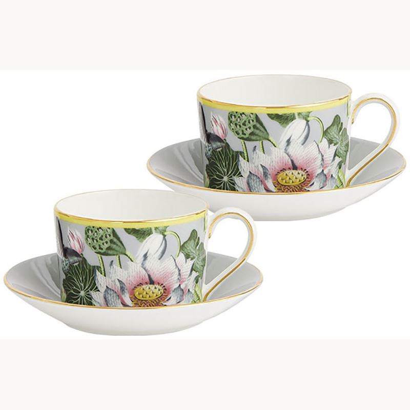 WEDGWOOD威基伍德睡蓮綺夢2杯2碟
