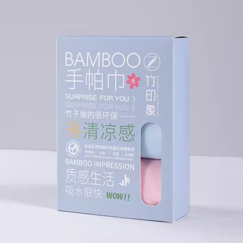 竹印象全竹爽膚手帕巾三件套