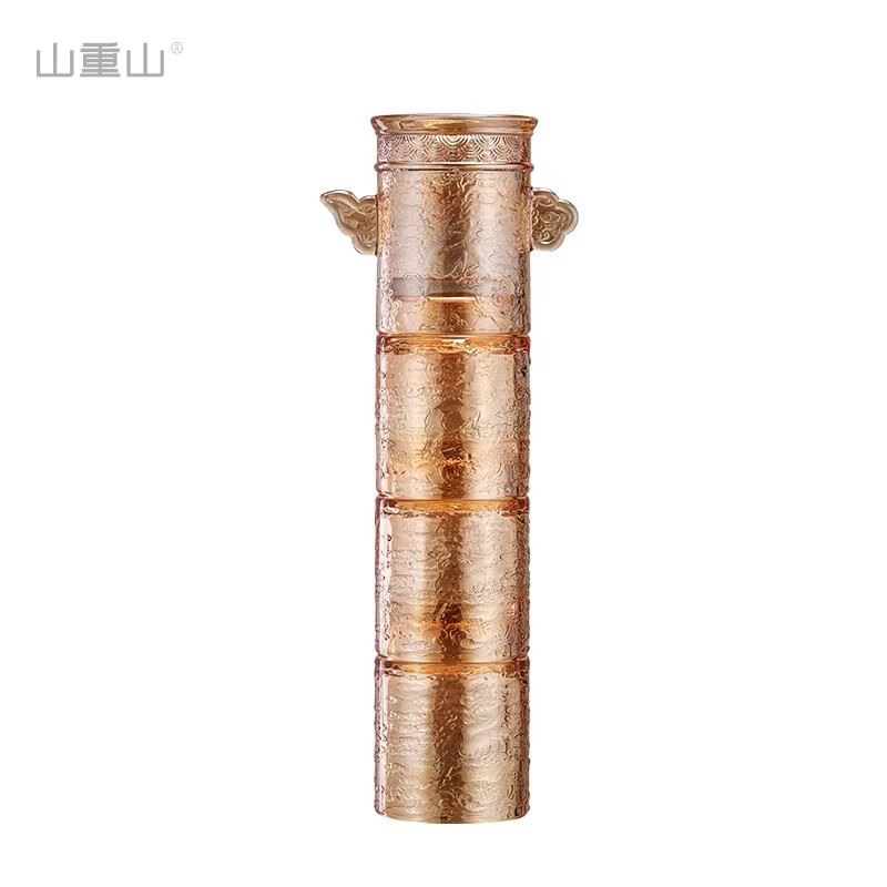 山重山華表柱杯八件套