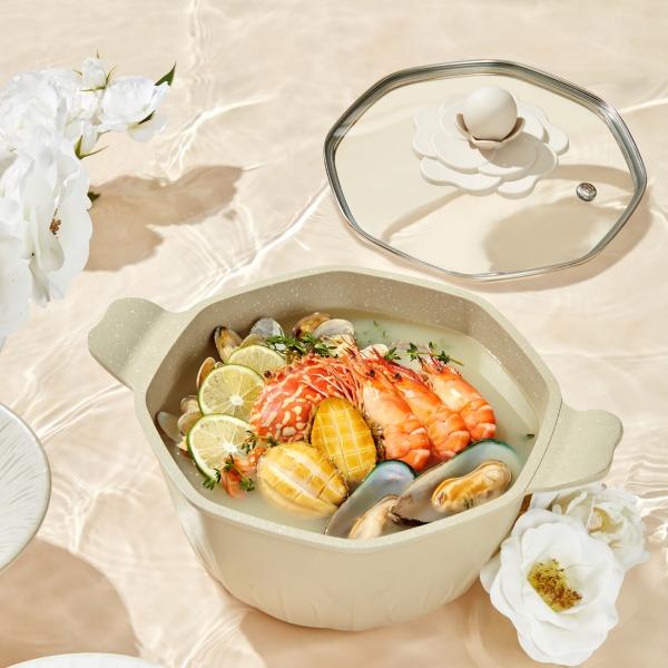 溫侖山-白玉山茶湯鍋24cm