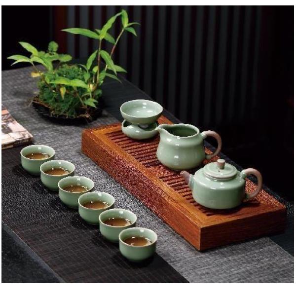 德行天下龍泉官窯茶具