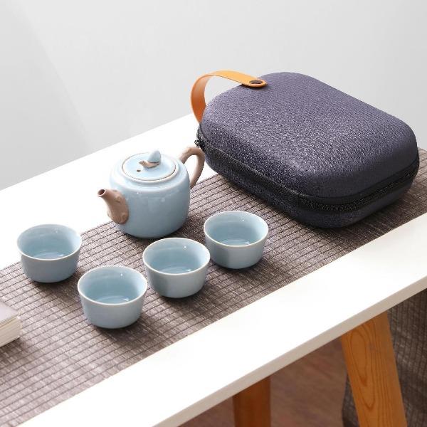 福滿天下茶具5入(月光白)