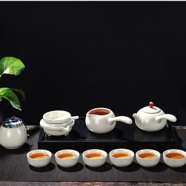 粉青手握四方11入茶具