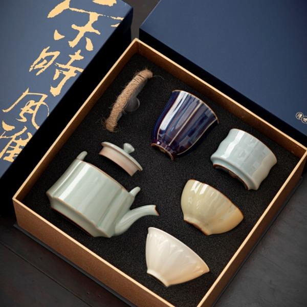 宋時(shí)風(fēng)雅|五大名窯（一壺四杯）