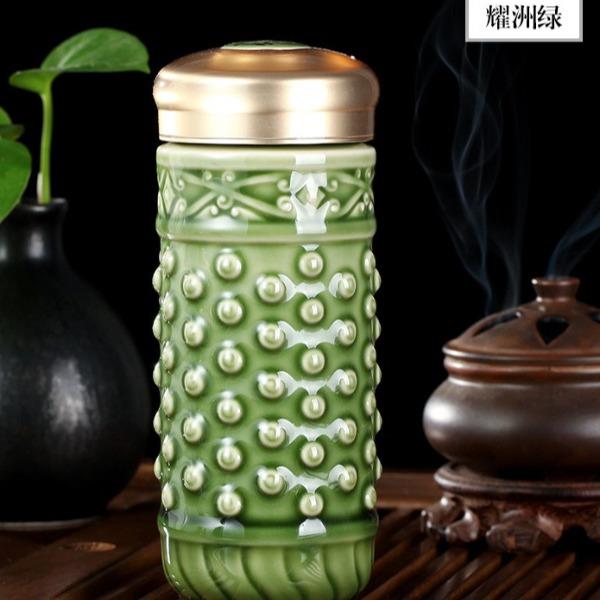 乾唐轩大乾坤随身杯330ml绿色