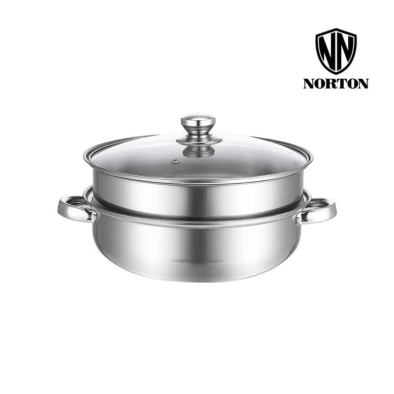 NORTON诺顿不锈钢多用蒸锅两层B2ZFK028B