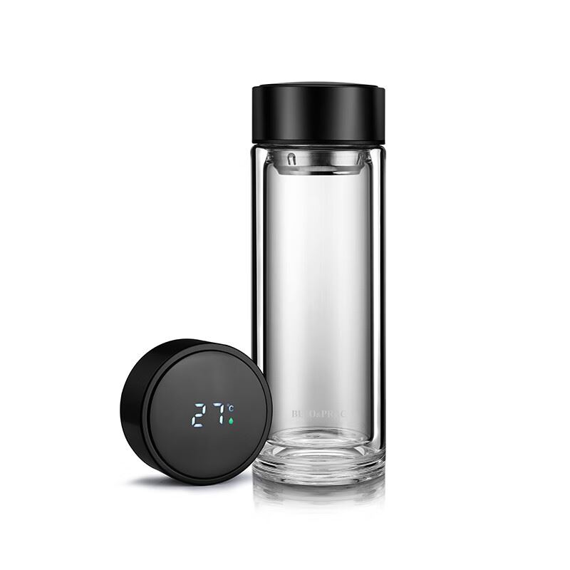 贝洛可真空保温玻璃杯300ml便携水杯BK052