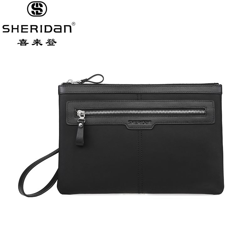 喜来登手拿包大容量信封包黑色NL210932S