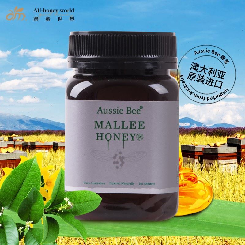 澳美蜜原装进口麦利蜂蜜500g*1瓶礼盒包装