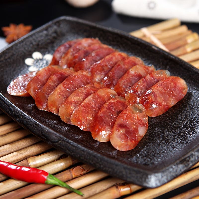 金字招牌味道香肠腊肉腊味礼盒4盒装配礼袋968g
