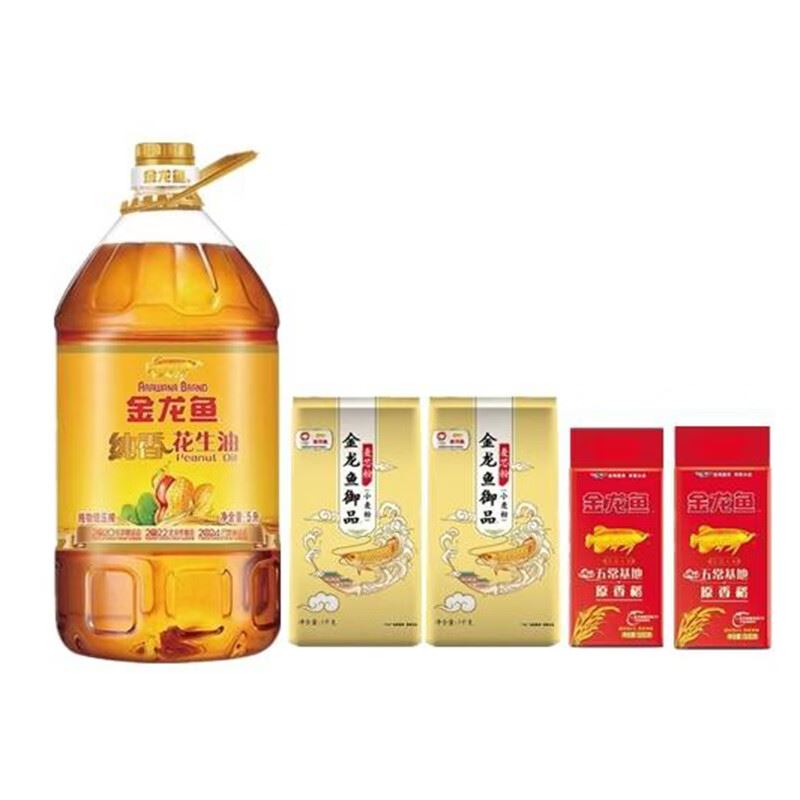 金龙鱼华星秋月油大米面套餐11KG