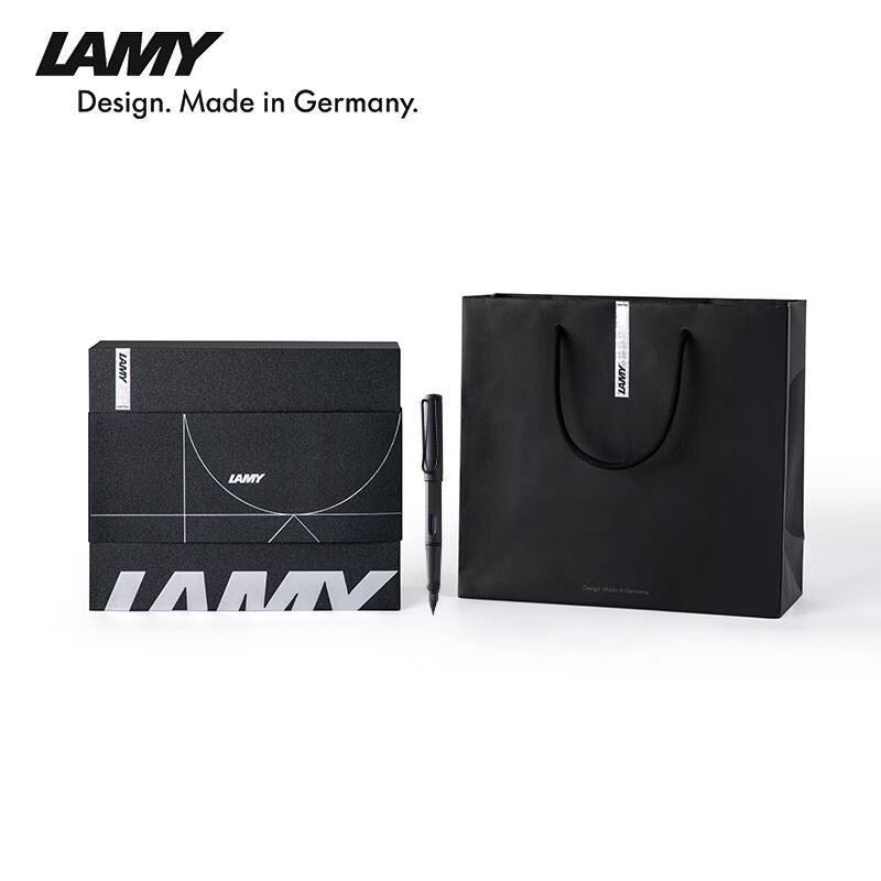 LAMY钢笔礼盒恒星系列黑色墨水礼盒装深灰色