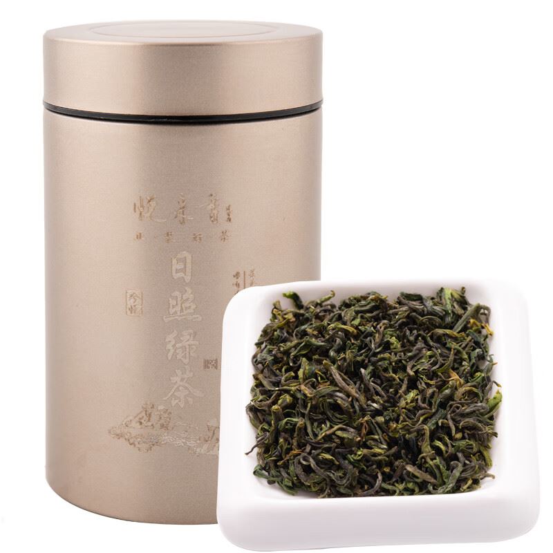 悦来香金罐珍悦日照绿茶150克