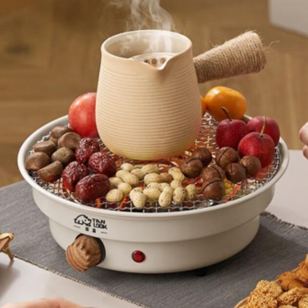 探露电围炉煮茶器电烤炉无烟烤火盆