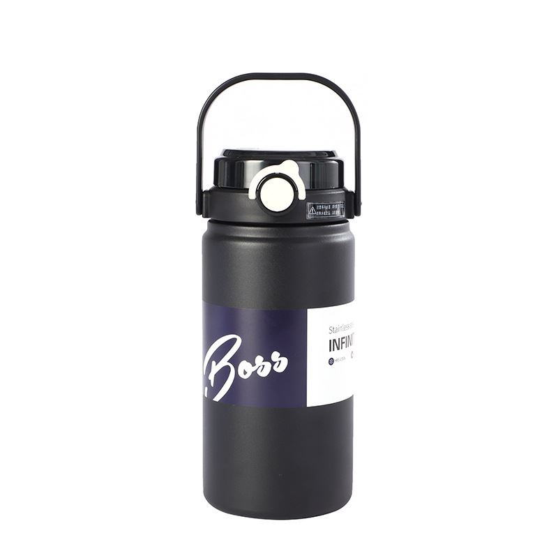 定制品便捷式手提旅行壶保温杯双饮吸管1200ml