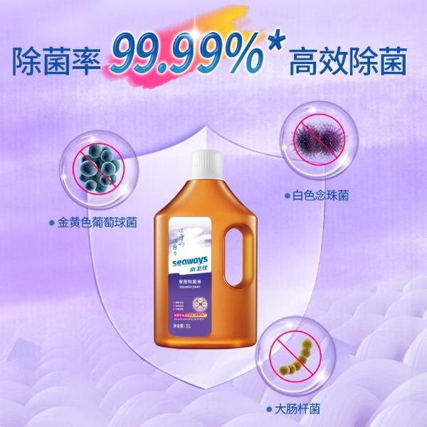 水卫仕留香洗衣液清新海洋香*1瓶+家居除菌液*1瓶