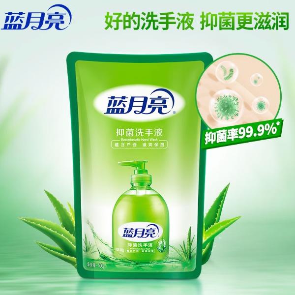 蓝月亮抑菌袋组合:抑菌洗手液袋装500g×6