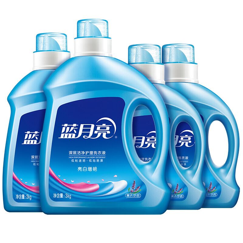 蓝月亮亮白增艳洗衣液14斤套餐薰衣草香