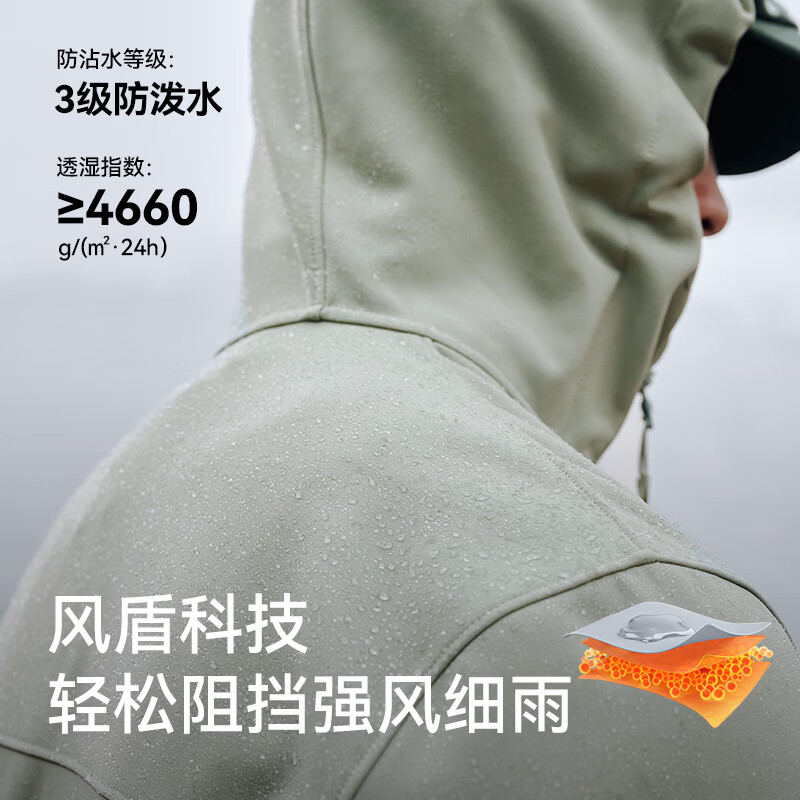 伯希和连帽软壳外套114306147/124306148