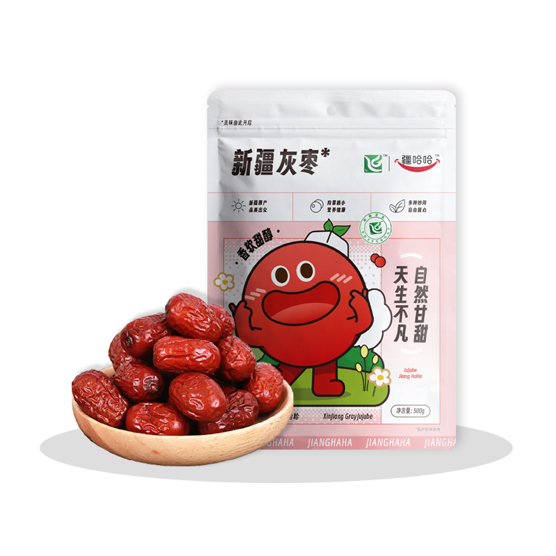 疆哈哈新疆灰枣500g（新包装）