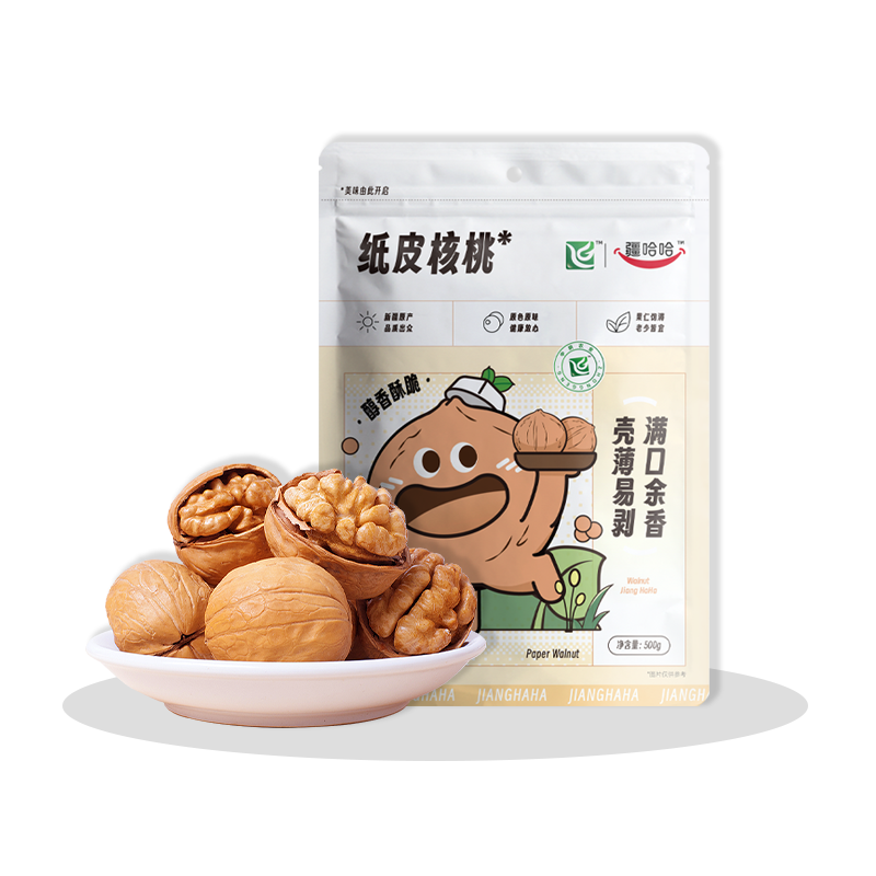 疆哈哈新疆纸皮核桃500g（新包装）