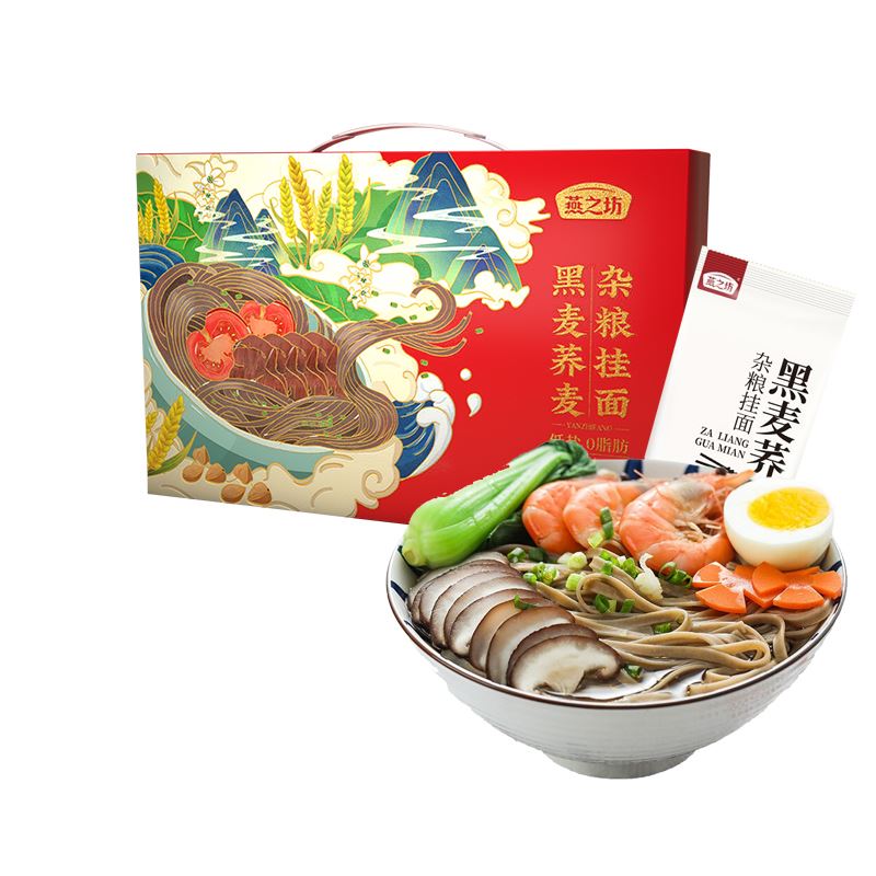 燕之坊黑麦荞麦杂粮面条1.6kg