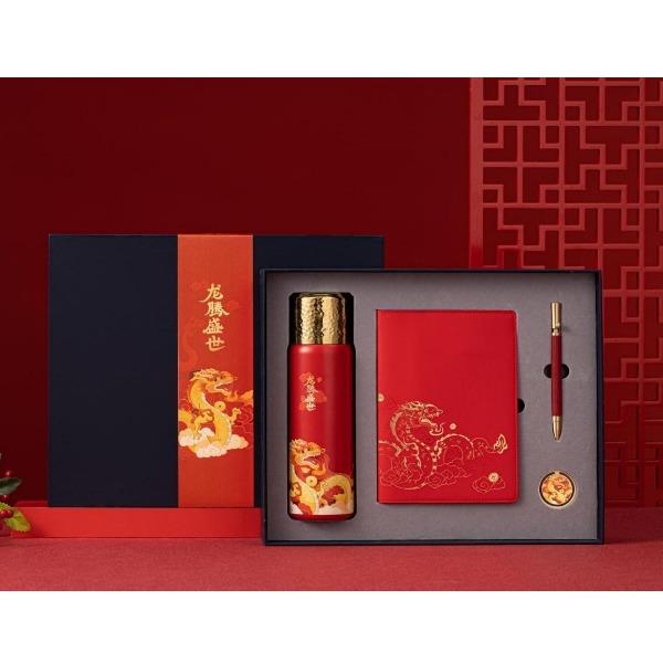 龙腾盛世杯子四件套礼盒