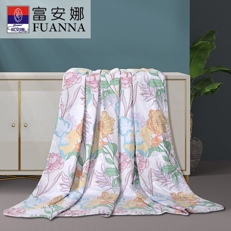 輕靈花舞七孔抗菌印花夏被