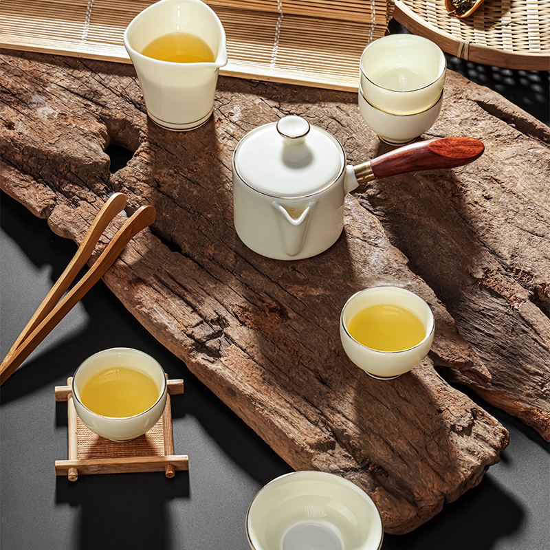 菲米沐兮羊脂玉瓷茶具FM-CJ2119
