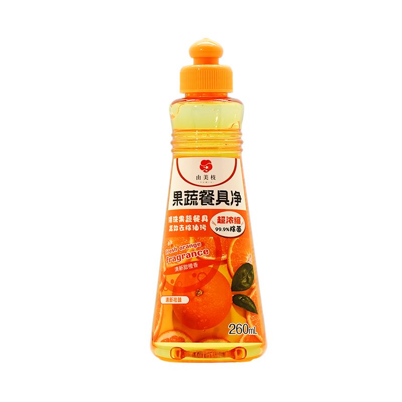 YUMIE由美枝超濃縮果蔬餐具凈（清新甜橙香）260ml