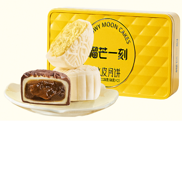 冰皮月餅榴蓮+生椰136g