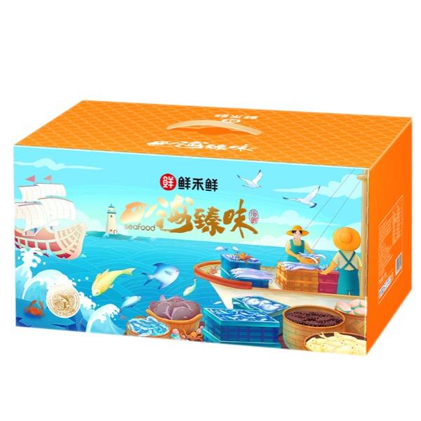 鲜禾鲜海捕小将国产海鲜礼盒B3250g