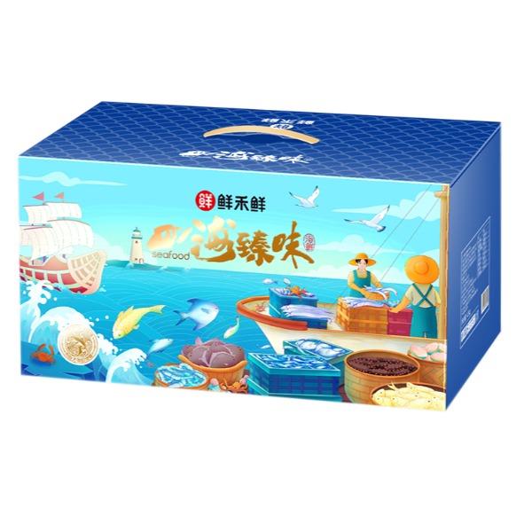 鲜禾鲜海捕小将国产海鲜礼盒D4200g