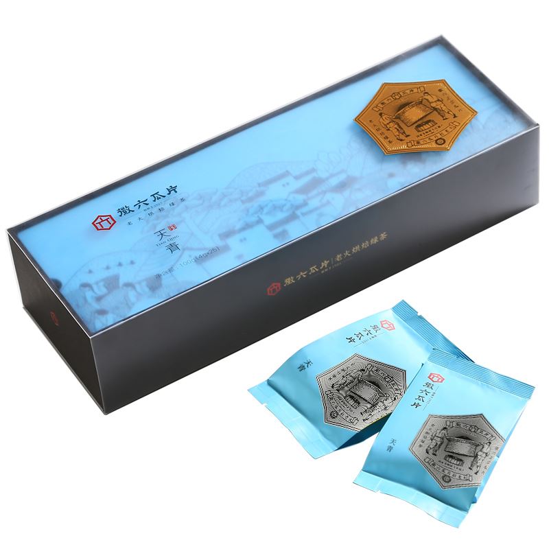 新茶上市徽六特一级六安瓜片绿茶茶叶天青分享装100g