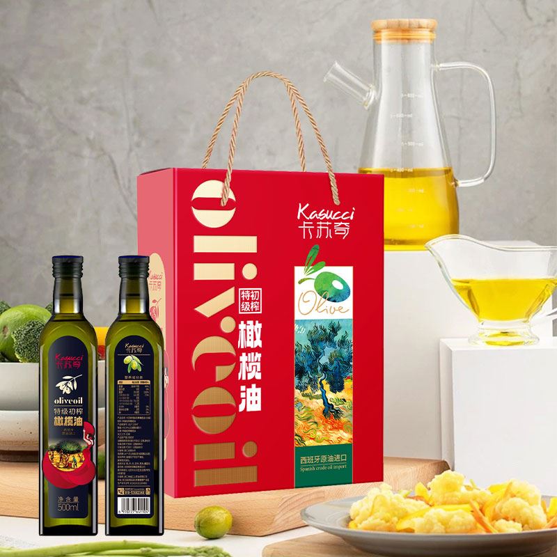 卡苏奇特级初榨橄榄油礼盒500ml*2