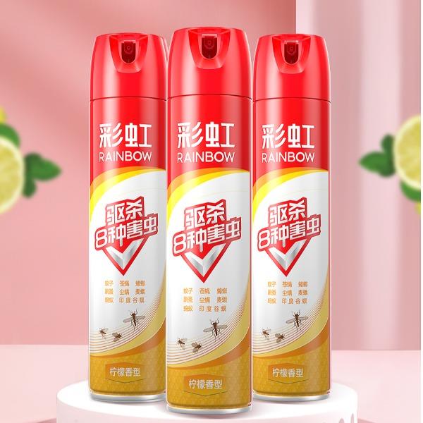 彩虹杀虫气雾剂500ml柠檬香5250-2