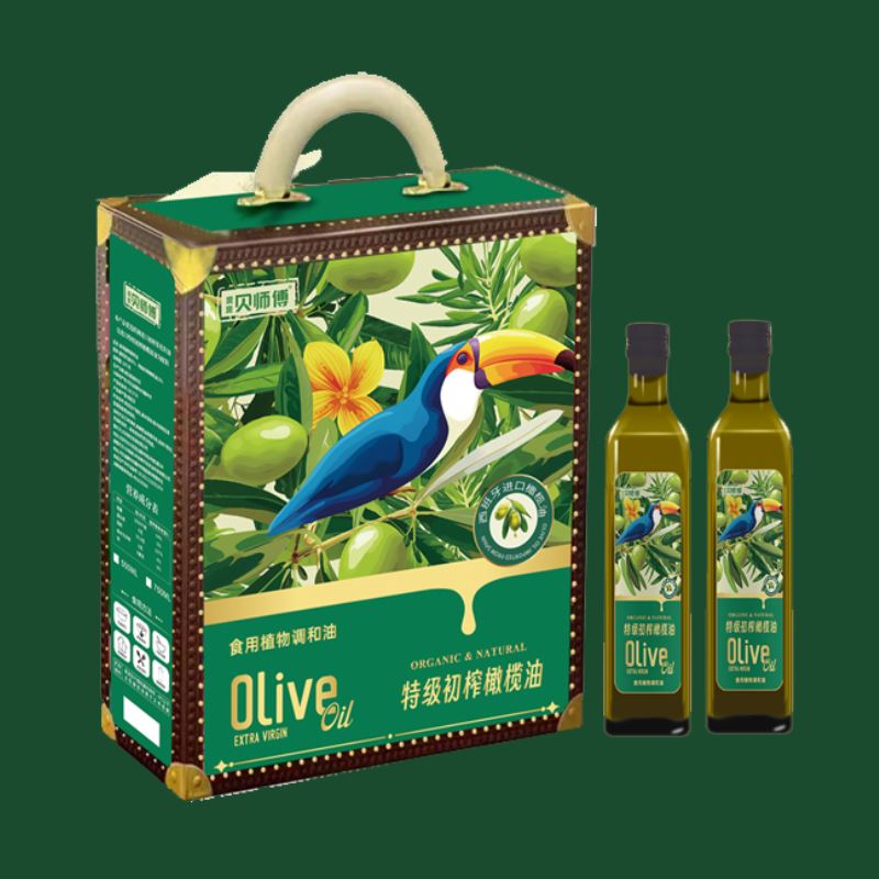 贝师傅西班牙特级初榨橄榄油礼盒750ml/瓶*2瓶